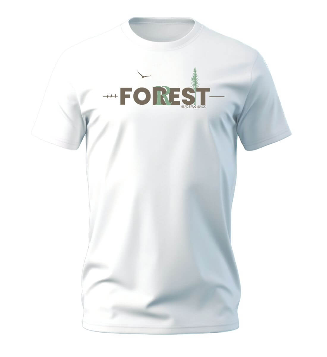 Forest | Herren Premium Organic T-Shirt in White von Rad&Rucksack