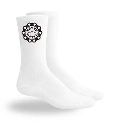 Hätte Hätte Sportsocken in Weiß (White) – Motiv- & Print-Ansicht (atmungsaktives Mesh-Fußbett) von Rad&Rucksack