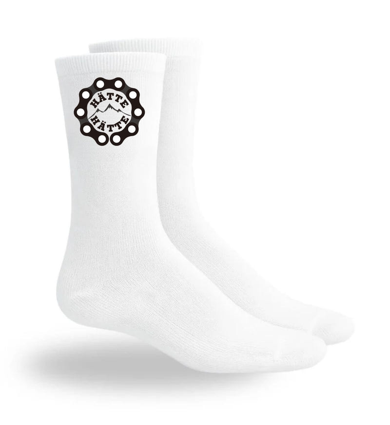 Hätte Hätte Sportsocken in Weiß (White) – Motiv- & Print-Ansicht (atmungsaktives Mesh-Fußbett) von Rad&Rucksack