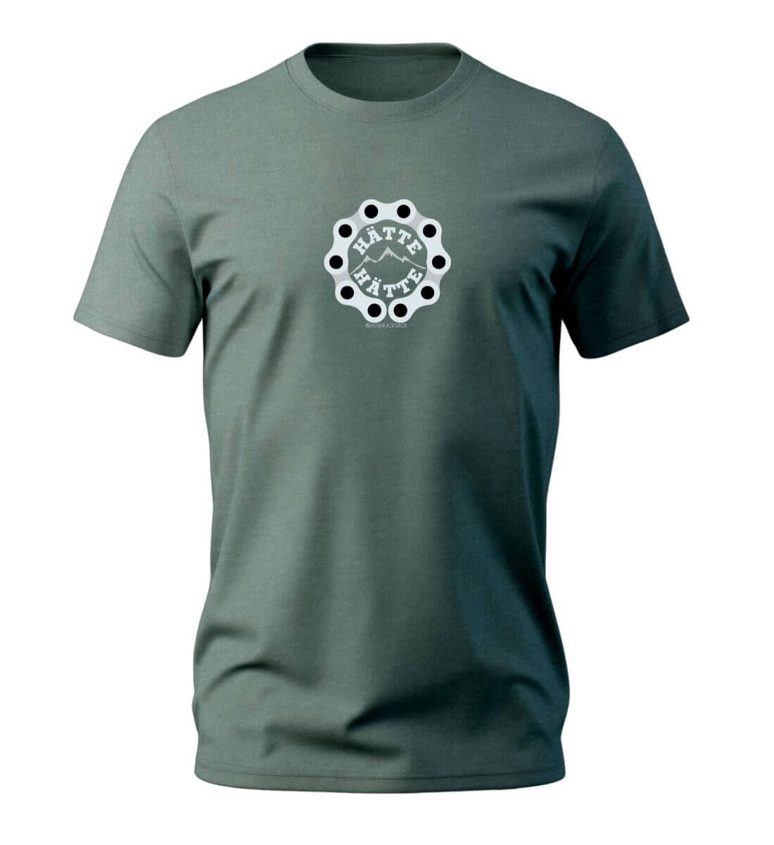 Hätte Hätte T-Shirt Herren Meeresgrün (Green Bay) – Produktbild (100% Bio-Baumwolle) von Rad&Rucksack