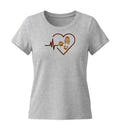 Herzschlag Hund Wandern | Damen Premium Organic T-Shirt (Fitted)