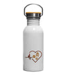 Herzschlag Hund Wandern | Edelstahl Trinkflasche