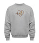 Herzschlag Hund Wandern | Unisex Organic Pullover