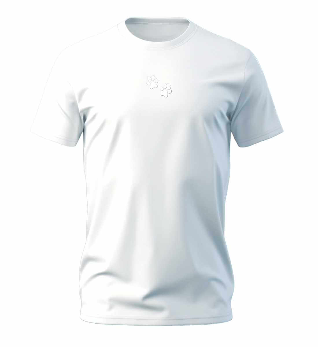 Hund | Herren Premium Organic T-Shirt (Stick) in White von Rad&Rucksack