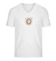 Hund Pfote | Herren V-Neck Premium Organic T-Shirt