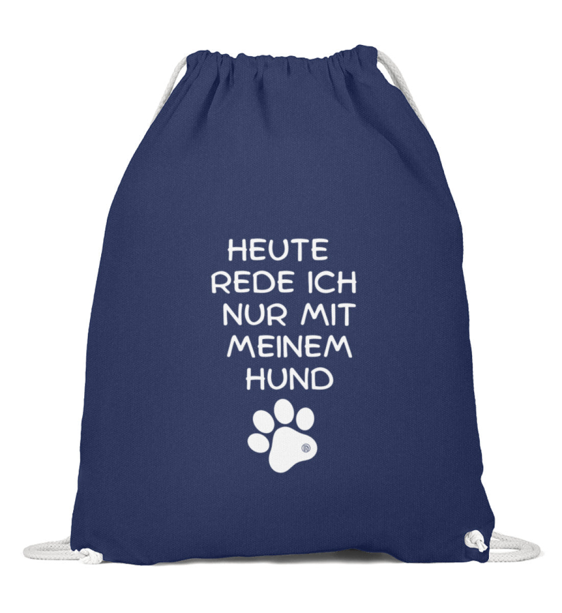 Hunde Spruch | Baumwoll Gymsac in French Navy von Rad&Rucksack