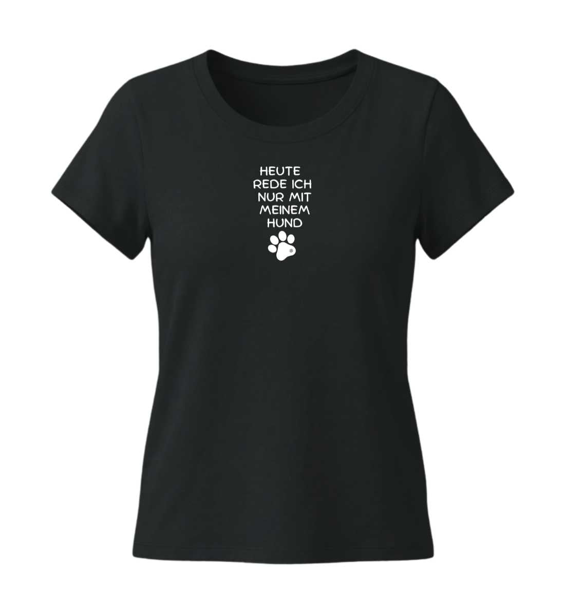 Hunde Spruch | Damen Premium Organic T-Shirt (Fitted) in Black von Rad&Rucksack