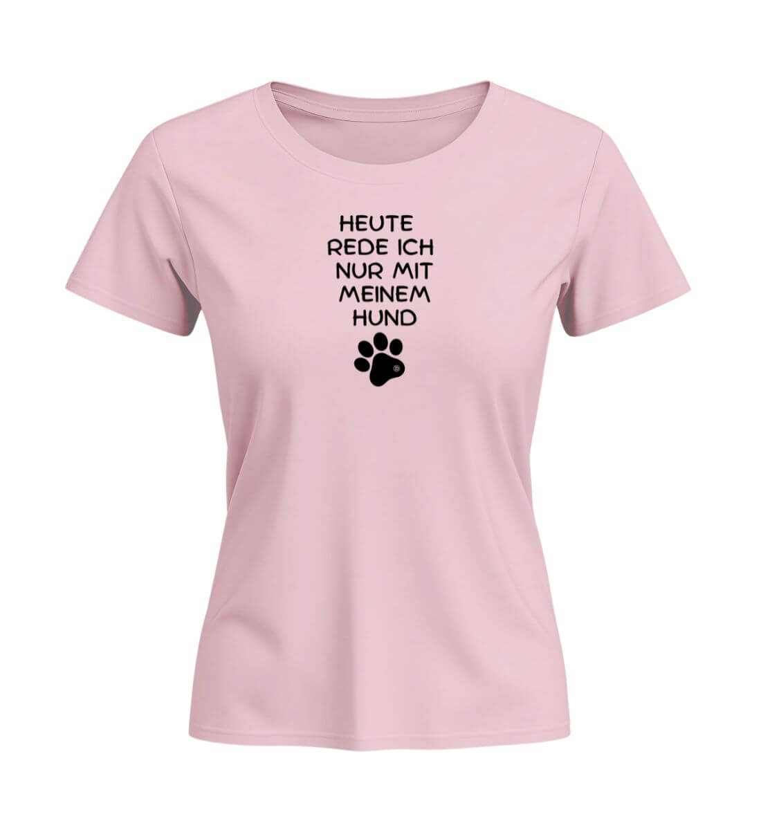 Hunde Spruch | Damen Premium Organic T-Shirt (Fitted) in Cotton Pink von Rad&Rucksack