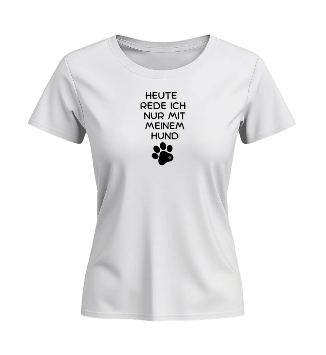 Hunde Spruch | Damen Premium Organic T-Shirt (Fitted) in White von Rad&Rucksack