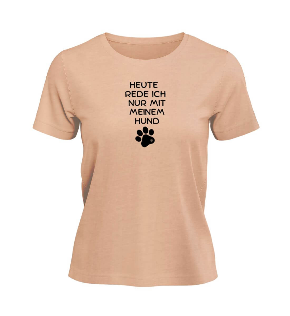 Hunde Spruch | Damen Premium Organic T-Shirt in Fraiche Peche von Rad&Rucksack