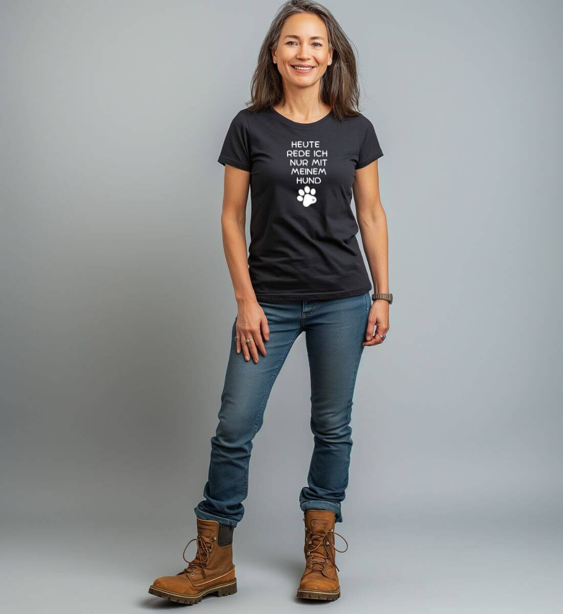 Hunde Spruch | Damen Premium Organic T-Shirt von Rad&Rucksack - weitere Modelansicht 2