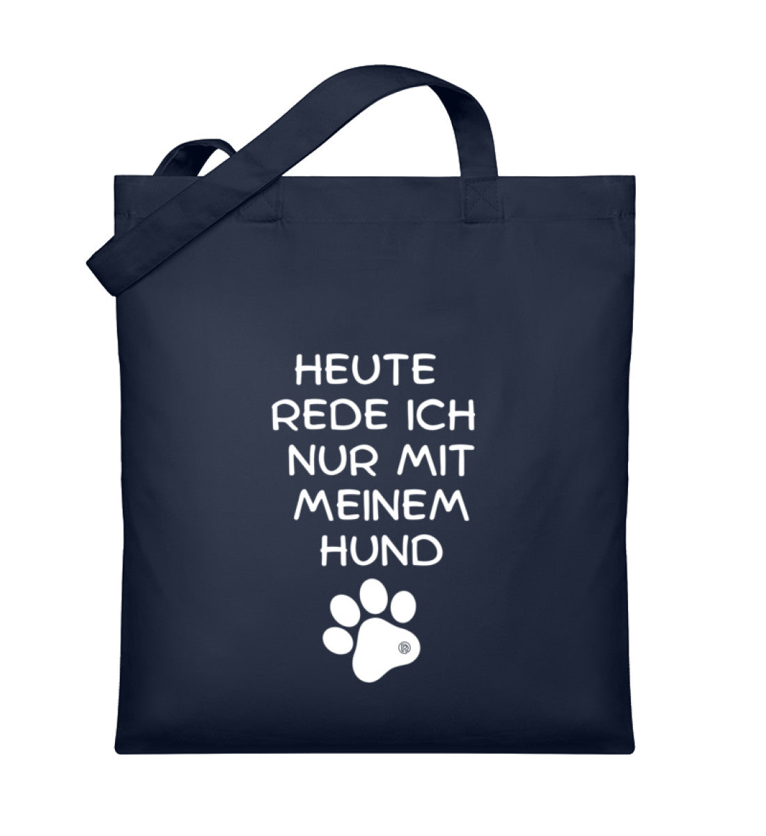 Hunde Spruch | Organic Jutebeutel in French Navy von Rad&Rucksack