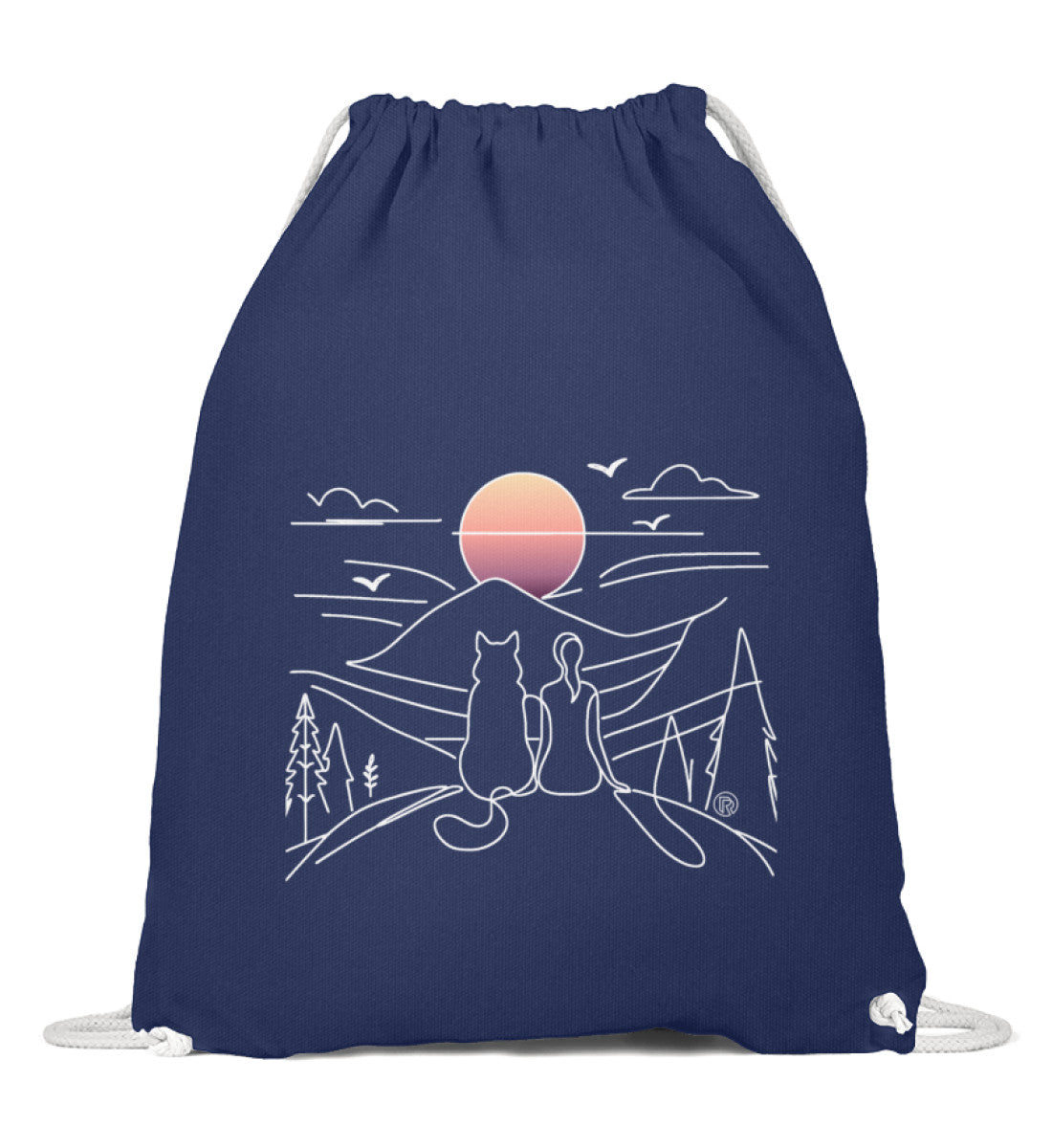 Hundemama | Baumwoll Gymsac in French Navy von Rad&Rucksack