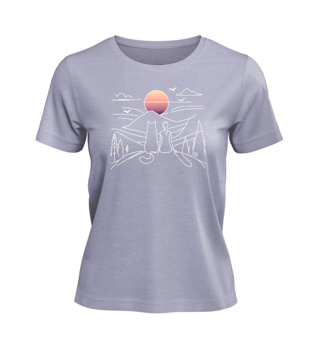 Hundemama | Damen Premium Organic T-Shirt in Lavender von Rad&Rucksack