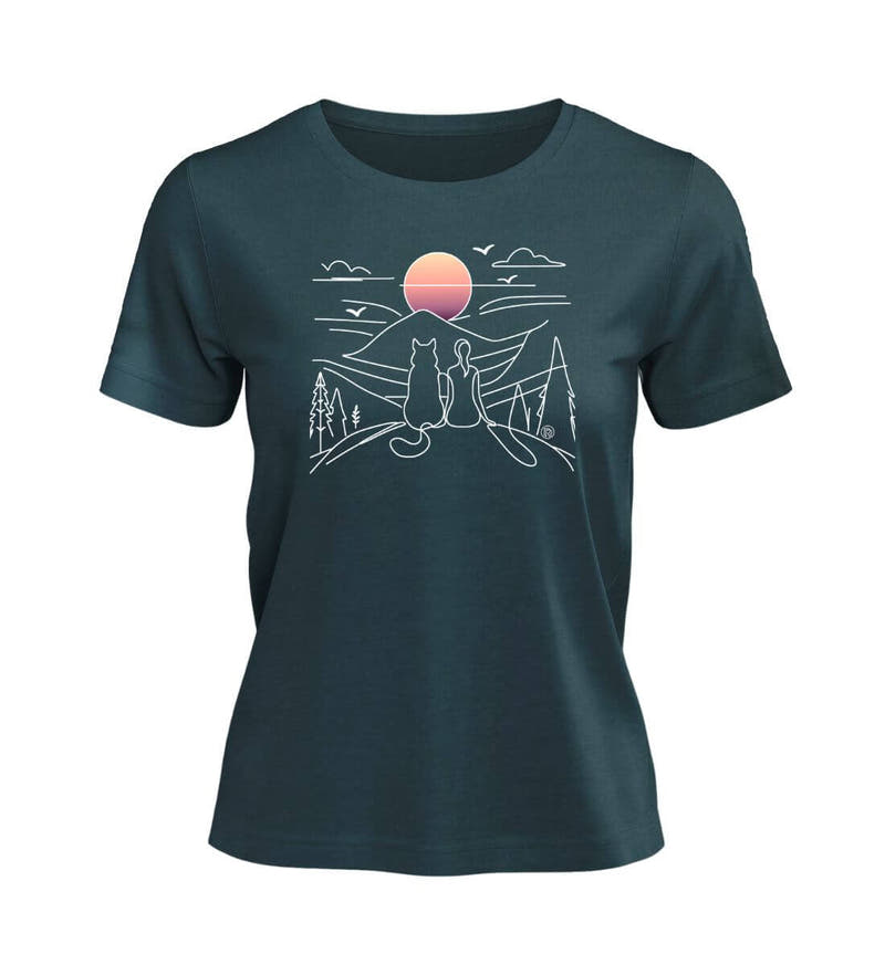 Hundemama | Damen Premium Organic T-Shirt in Stargazer von Rad&Rucksack