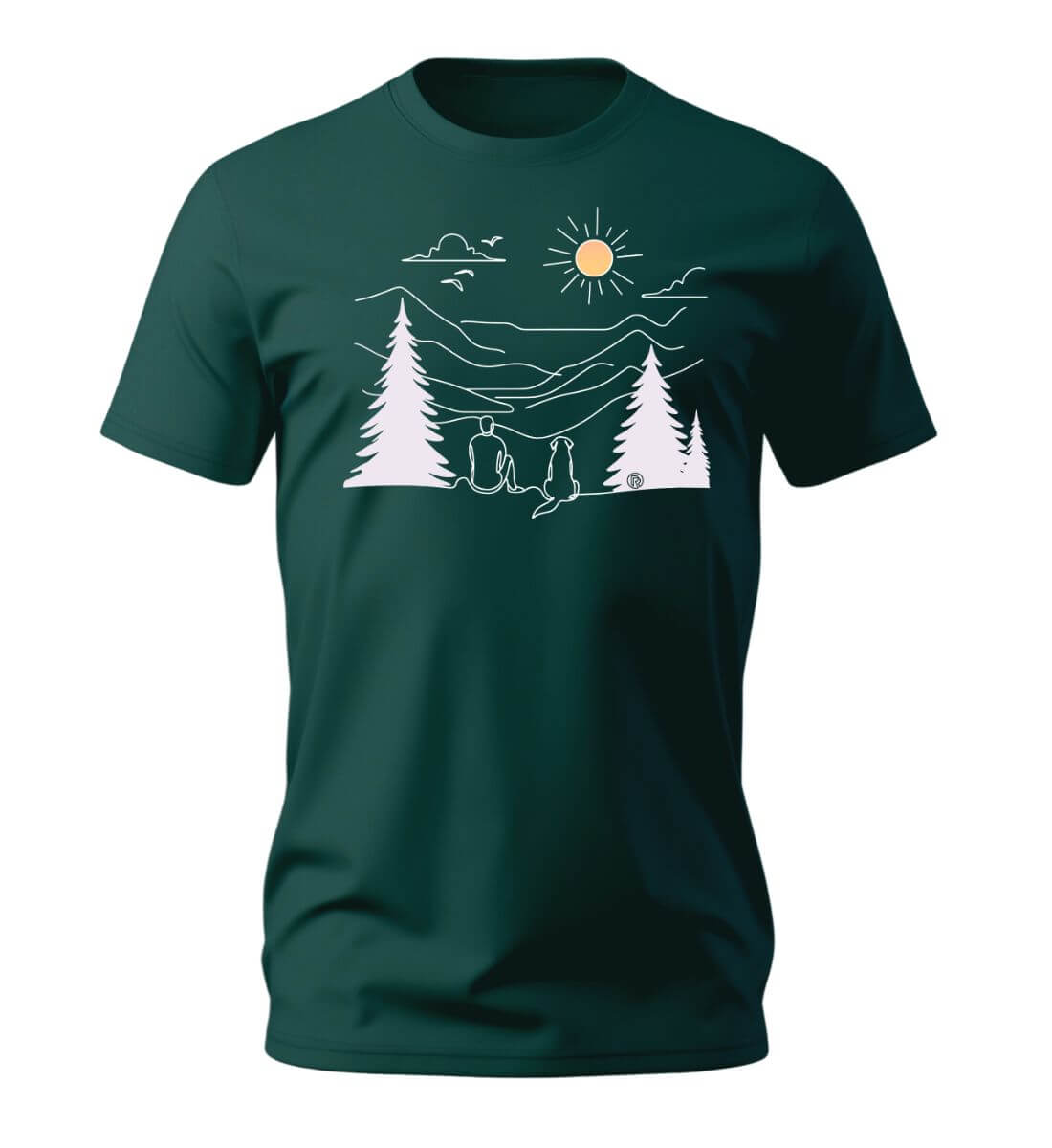 Hundepapa | Herren Premium Organic T-Shirt in Glazed Green von Rad&Rucksack