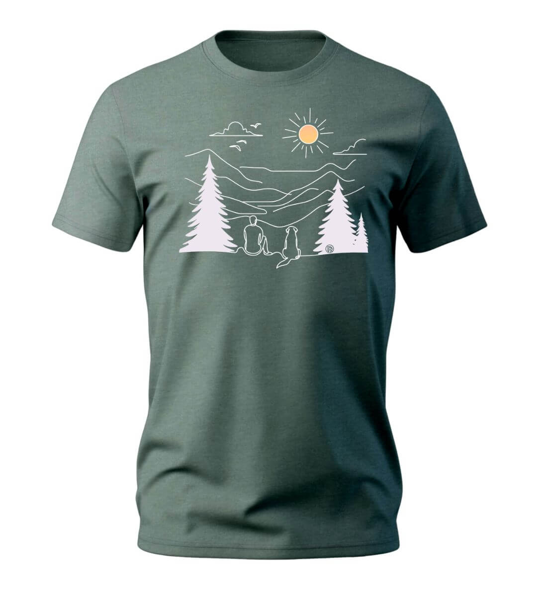 Hundepapa | Herren Premium Organic T-Shirt in Green Bay von Rad&Rucksack