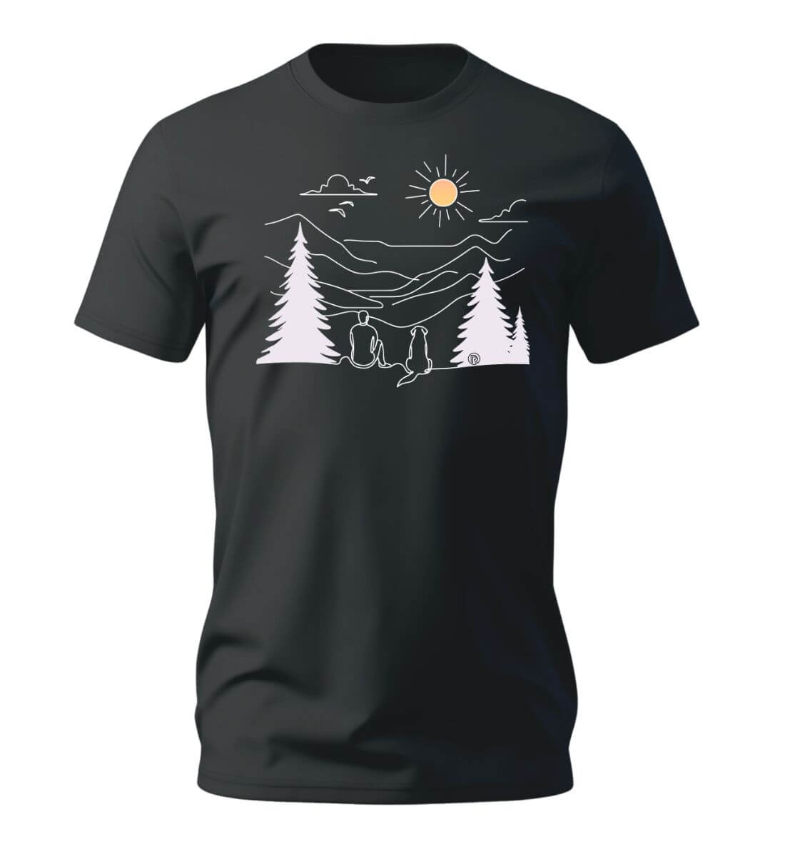 Hundepapa | Herren Premium Organic T-Shirt in Schwarz von Rad&Rucksack