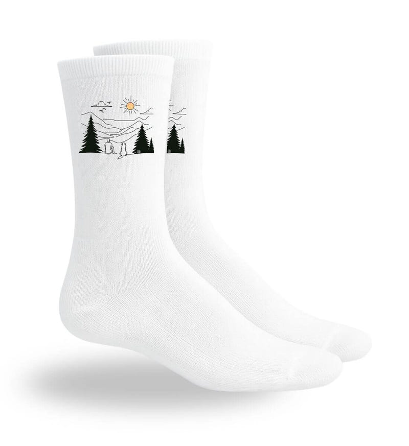 Hundepapa Sportsocken – Modelbild (atmungsaktives Mesh-Fußbett) von Rad&Rucksack