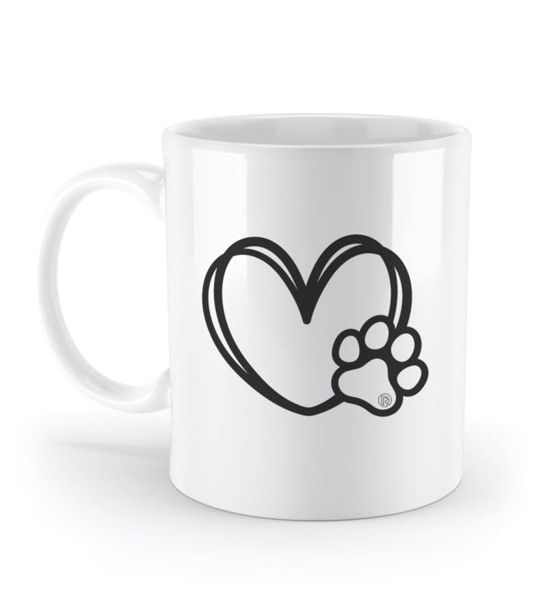 Hundverliebt | Kaffeetasse in Weiß von Rad&Rucksack