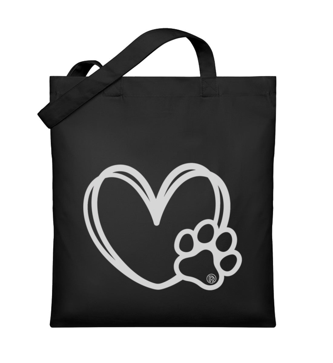 Hundverliebt | Organic Jutebeutel in Schwarz von Rad&Rucksack