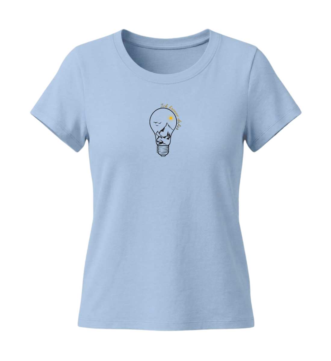 Ich brenne dafür | Damen Premium Organic T-Shirt (Fitted) in Blue Soul von Rad&Rucksack