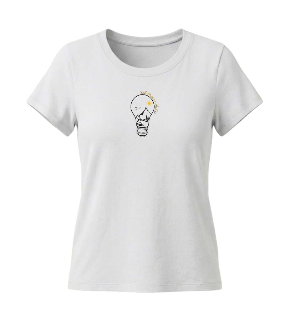 Ich brenne dafür | Damen Premium Organic T-Shirt (Fitted) in White von Rad&Rucksack