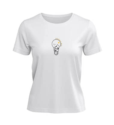 Outdoor T-Shirt Ich Brenne Dafür Damen in Weiß (White) – Produktbild (100% Bio-Baumwolle) von Rad&Rucksack