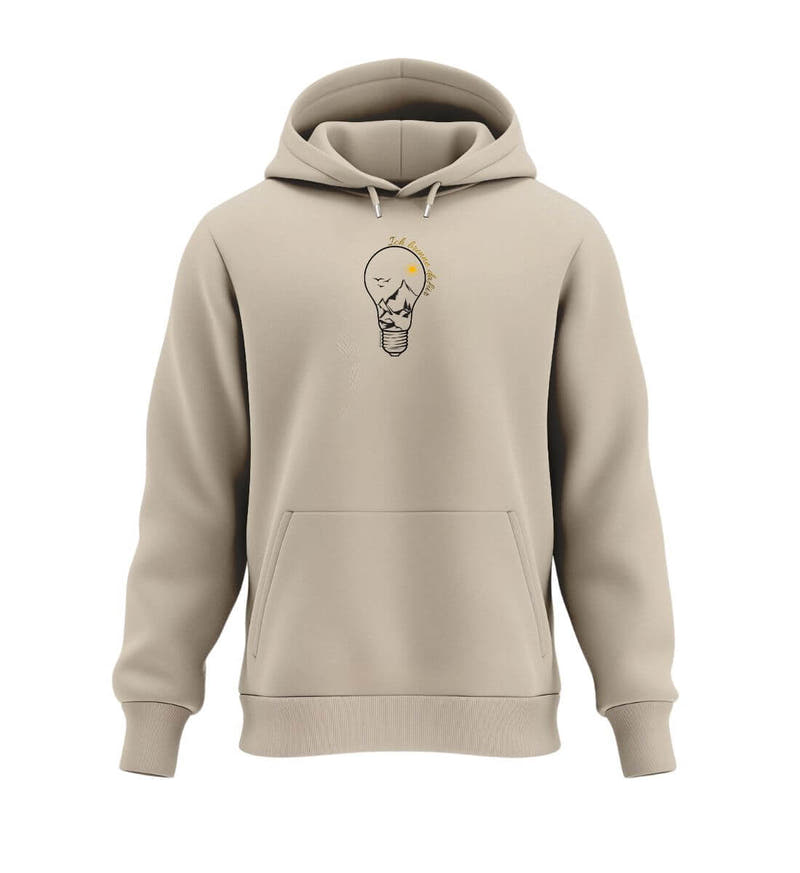 Ich brenne dafür | Unisex Organic Hoodie in Desert Dust von Rad&Rucksack