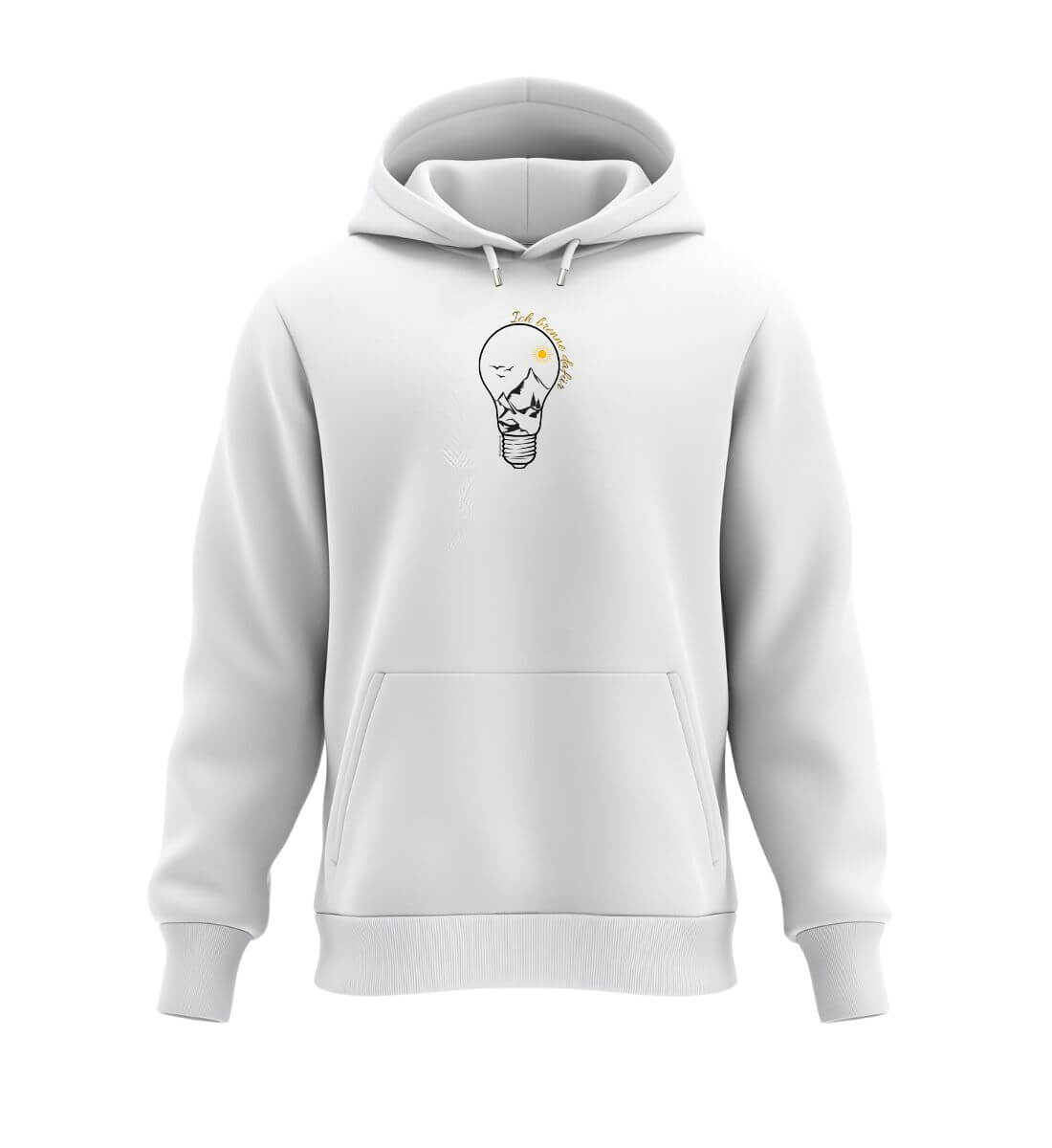 Ich brenne dafür | Unisex Organic Hoodie in White von Rad&Rucksack