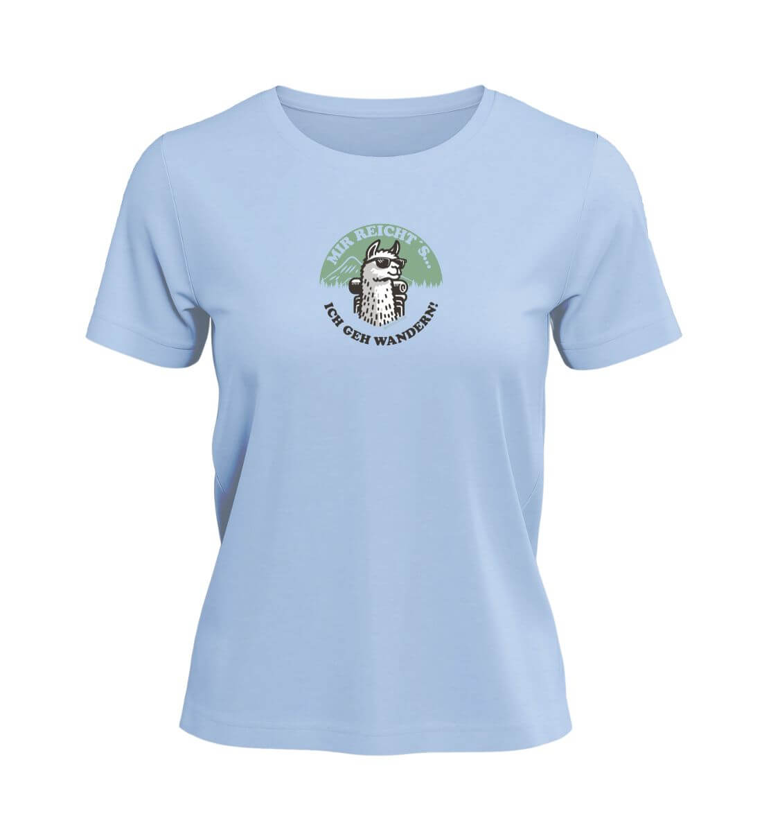 Ich geh wandern | Damen Premium Organic T-Shirt in Blue Soul von Rad&Rucksack