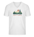 Keep it Simple | Herren V-Neck Premium Organic T-Shirt