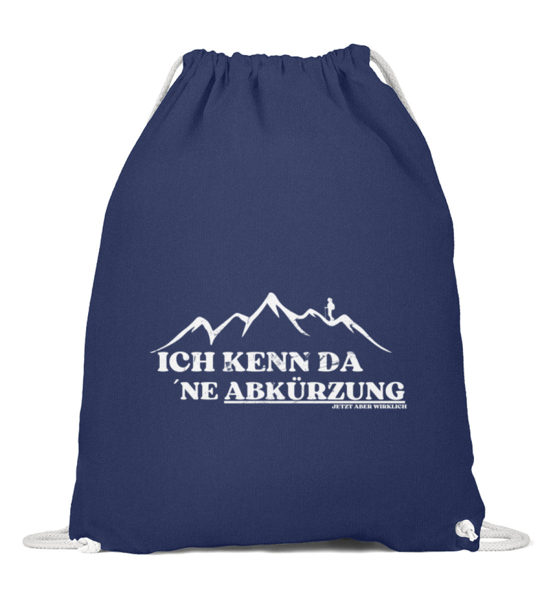 Kenn da ne Abkuerzung | Baumwoll Gymsac in French Navy von Rad&Rucksack