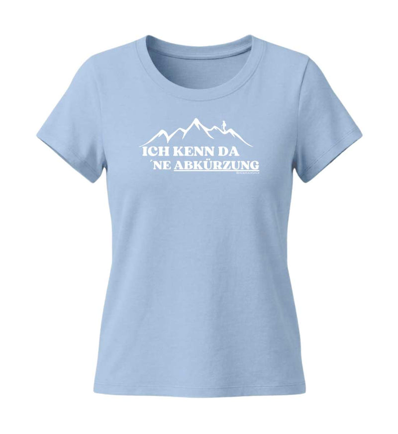 Kenn Da Ne Abkürzung T-Shirt Damen Tailliert in Mittelblau (Blue Soul) – Produktbild von Rad&Rucksack