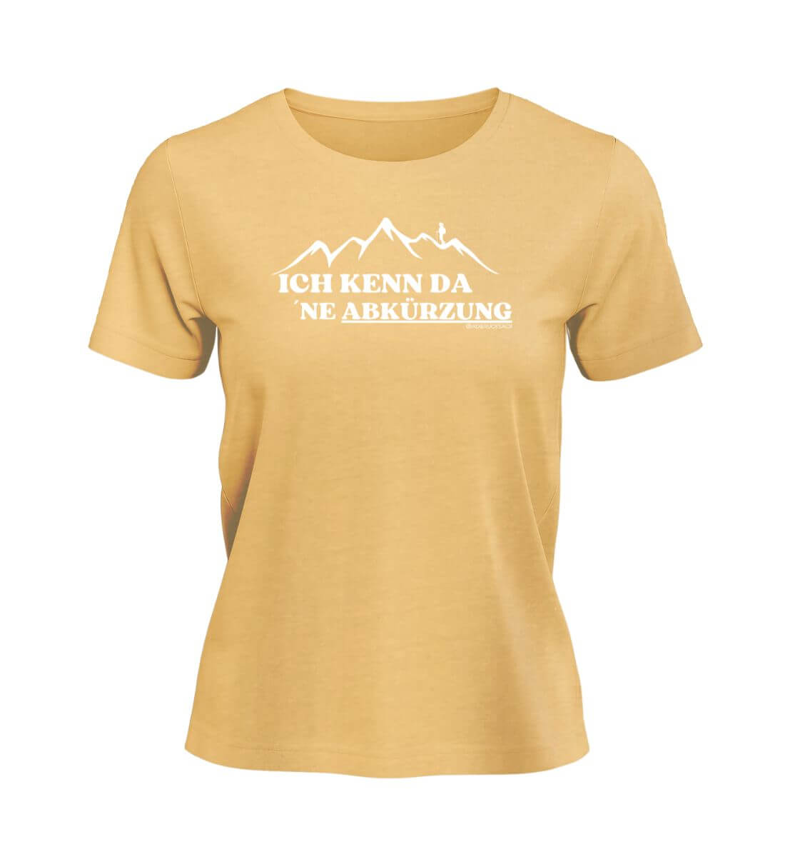 Kenn da ne Abkürzung | Damen Premium Organic T-Shirt in Nispero von Rad&Rucksack