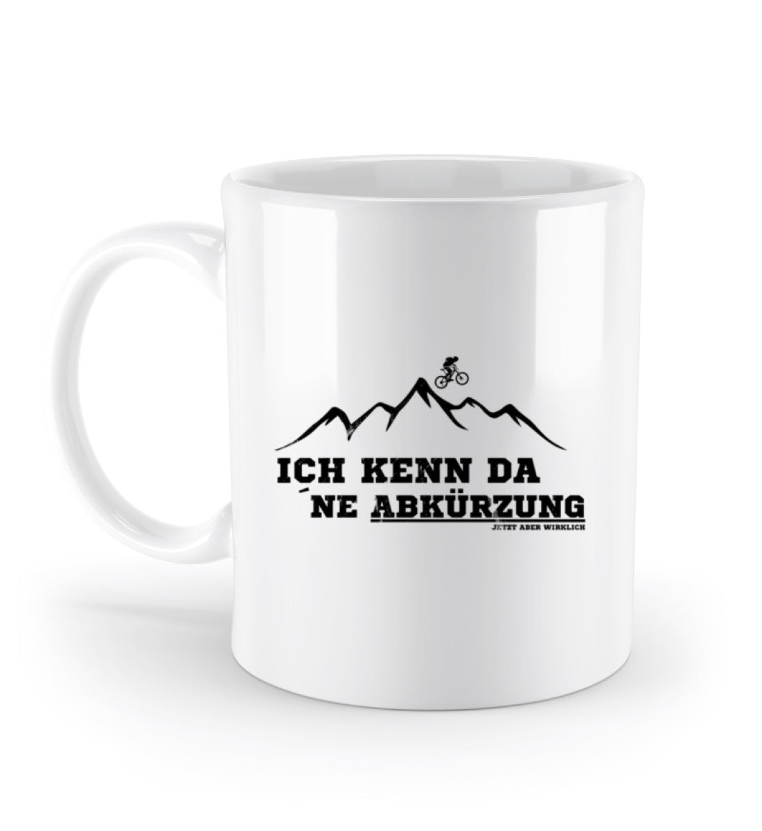 Kenn da ne Abkuerzung | Kaffeetasse in Weiß von Rad&Rucksack