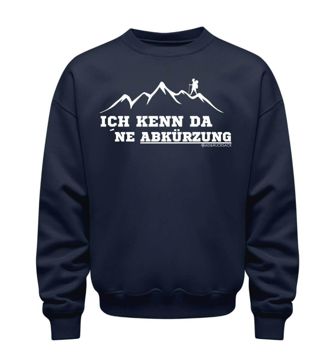 Kenn da ne Abkürzung | Unisex Organic Pullover in French Navy von Rad&Rucksack