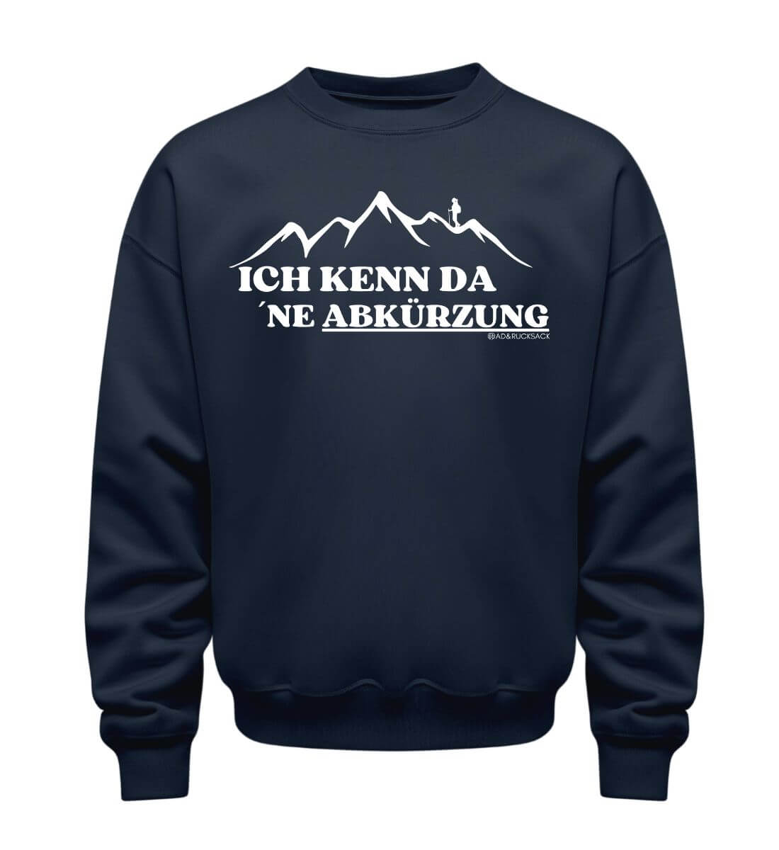 Kenn da ne Abkürzung | Unisex Organic Pullover in French Navy von Rad&Rucksack