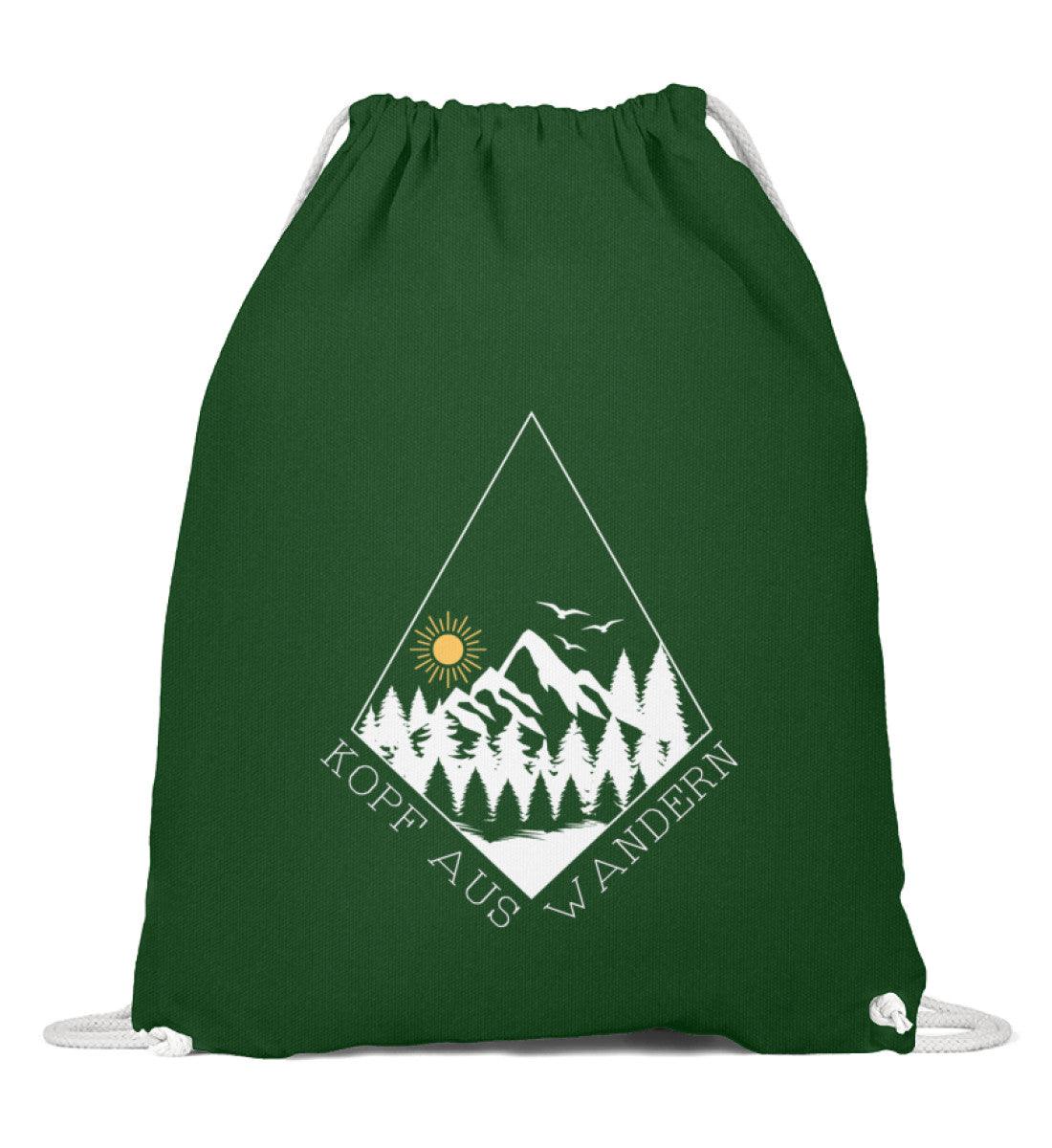 Kopf aus | Baumwoll Gymsac in Dunkelgrün von Rad&Rucksack