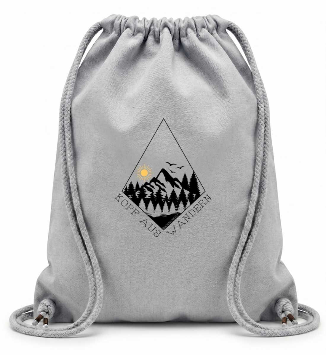 Kopf aus | Baumwoll Gymsac in Heather Grey von Rad&Rucksack