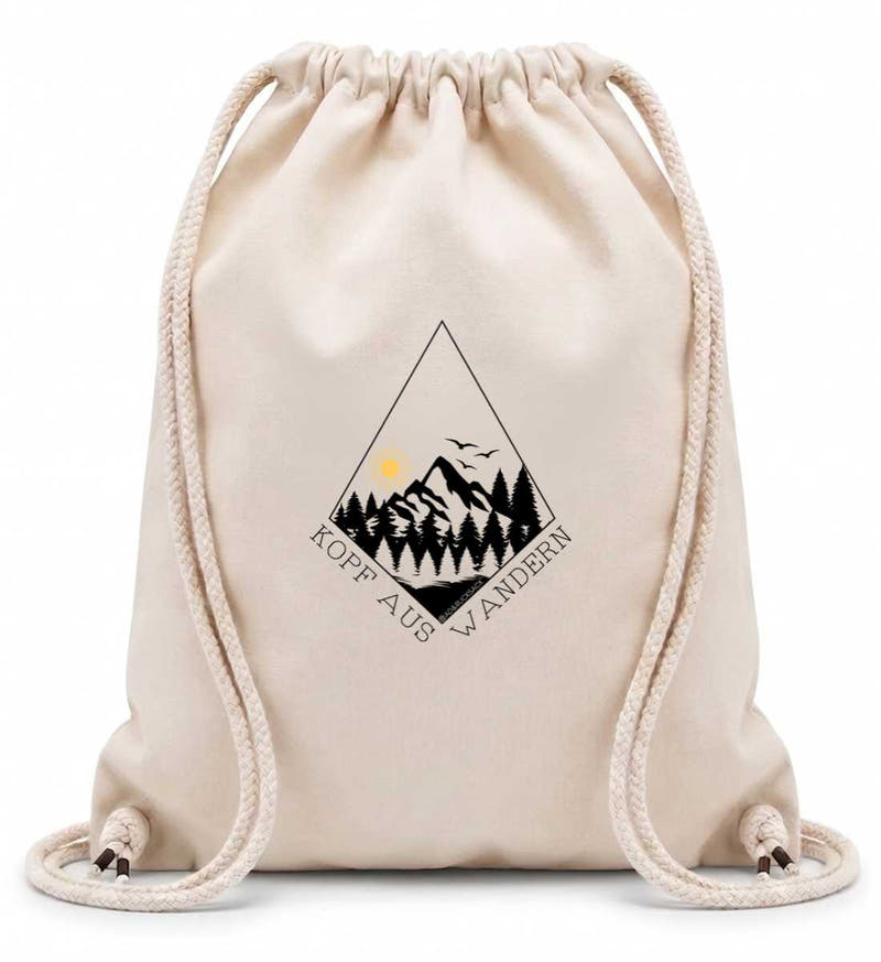 Kopf aus | Baumwoll Gymsac in Natural von Rad&Rucksack