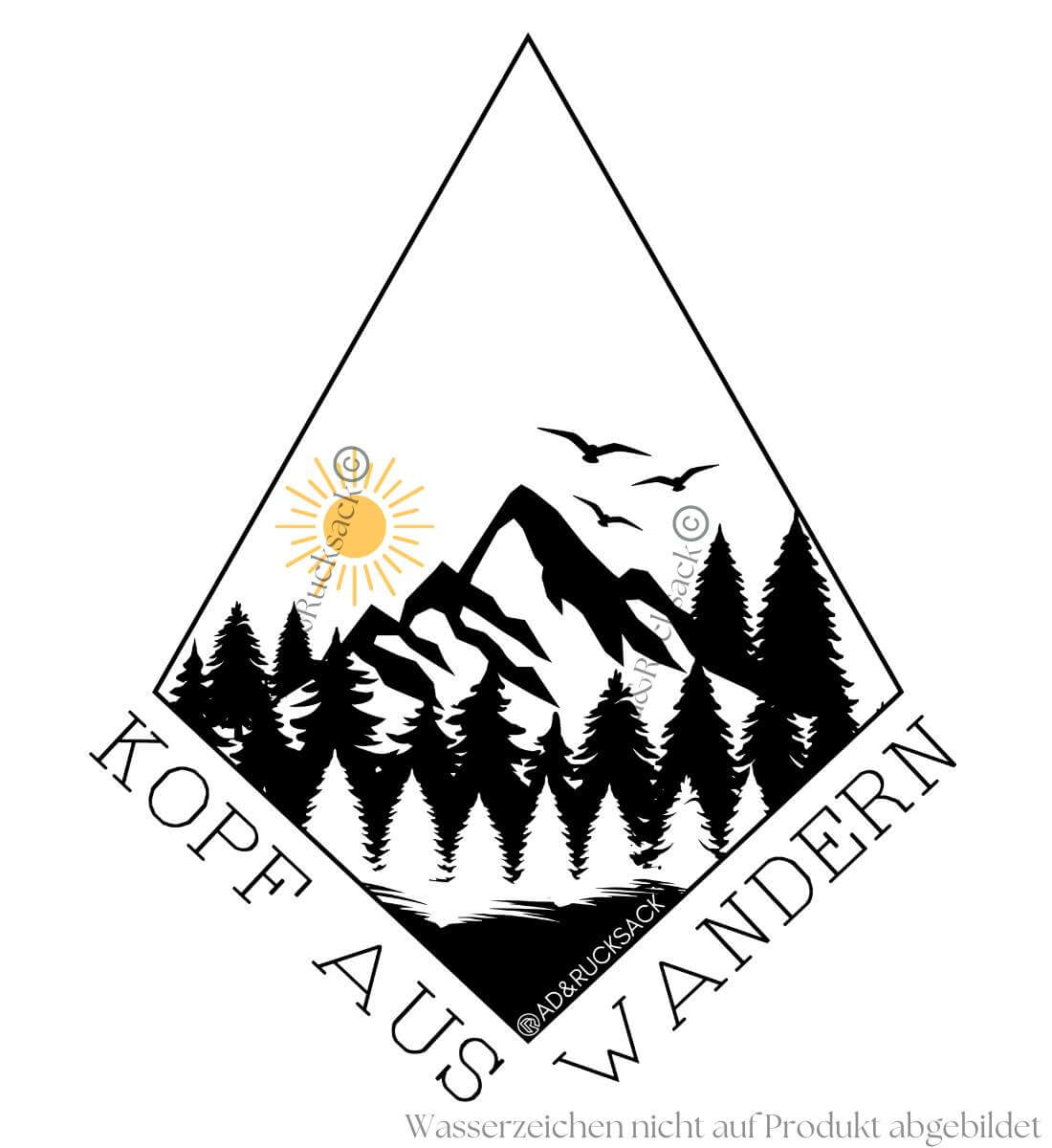 Kopf aus | Damen Premium Organic T-Shirt von Rad&Rucksack - Detailansicht