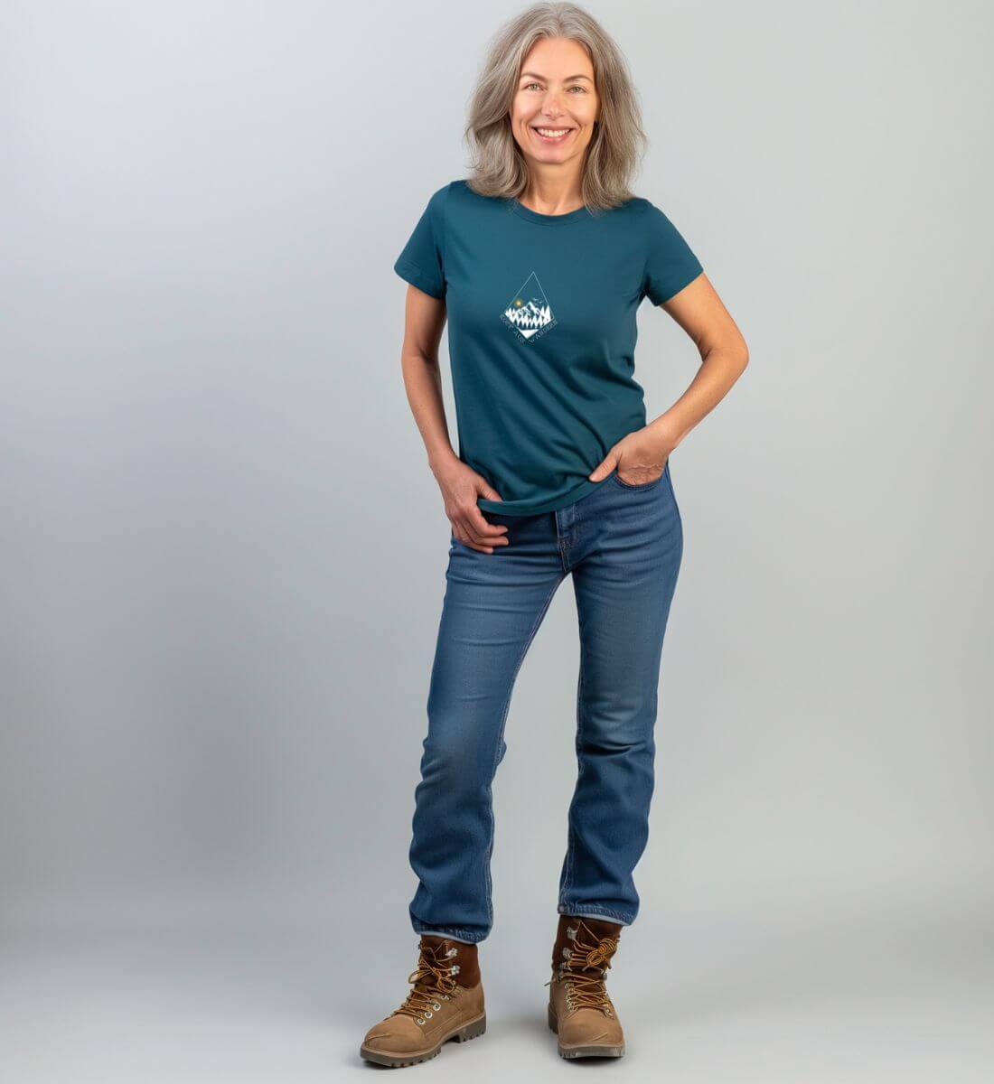 Kopf aus | Damen Premium Organic T-Shirt von Rad&Rucksack - weitere Modelansicht 2