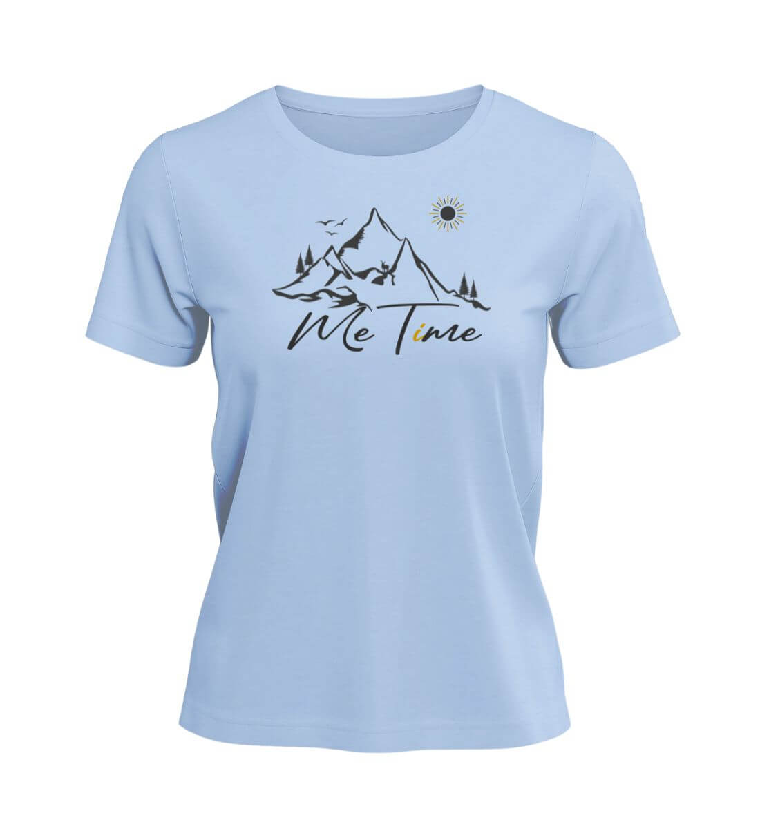 Me Time | Damen Premium Organic T-Shirt in Blue Soul von Rad&Rucksack