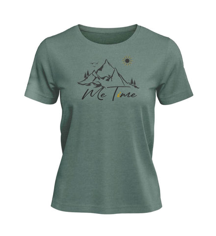 Me Time T-Shirt Damen Meeresgrün (Green Bay) – Produktbild (100% Bio-Baumwolle) von Rad&Rucksack