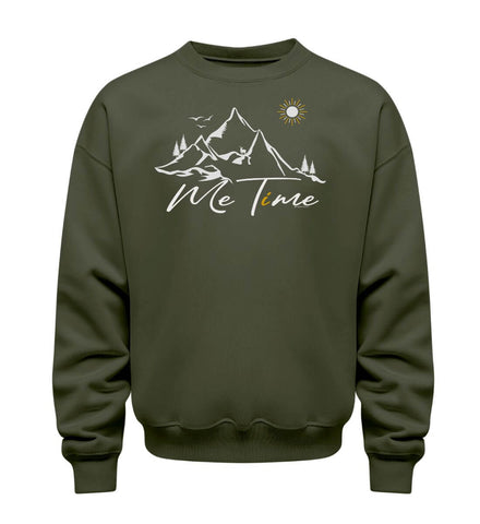 Outdoor Pullover Me Time in Olivgrün (Khaki) – Produktbild (350 g/m² Bio-Baumwolle) von Rad&Rucksack
