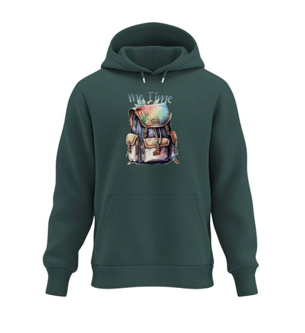 Me Time Wandern Hoodie Tannengrün (Glazed Green) – Produktbild (350 g/m² Bio-Baumwolle) von Rad&Rucksack