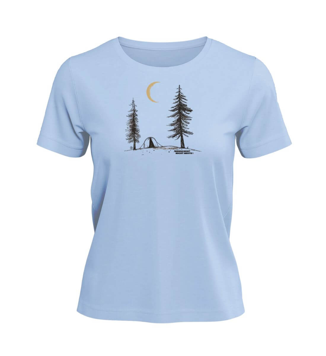 Menschen? Nicht heute! | Damen Premium Organic T-Shirt in Blue Soul von Rad&Rucksack