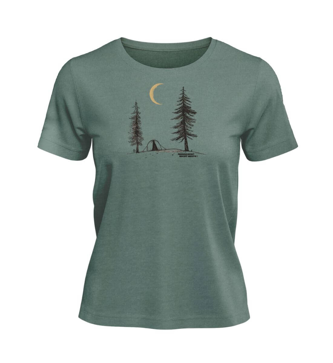 Menschen? Nicht heute! | Damen Premium Organic T-Shirt in Green Bay von Rad&Rucksack
