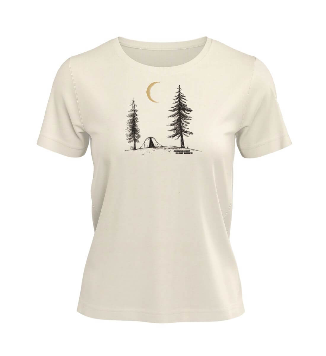 Menschen? Nicht heute! | Damen Premium Organic T-Shirt in Natural Raw von Rad&Rucksack